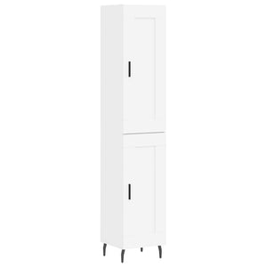 vidaXL Highboard White 34.5x34x180 cm Engineered Wood