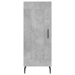 vidaXL Highboard Concrete Grey 34.5x34x180 cm Engineered Wood