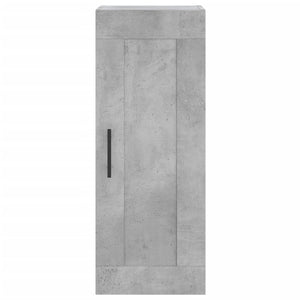 vidaXL Highboard Concrete Grey 34.5x34x180 cm Engineered Wood