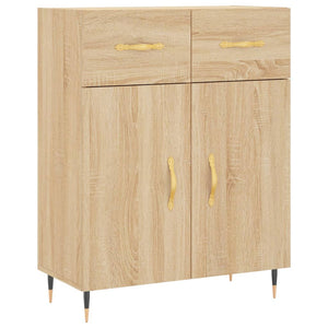 vidaXL Highboard Sonoma Oak 69.5x34x180 cm Engineered Wood