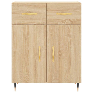 vidaXL Highboard Sonoma Oak 69.5x34x180 cm Engineered Wood