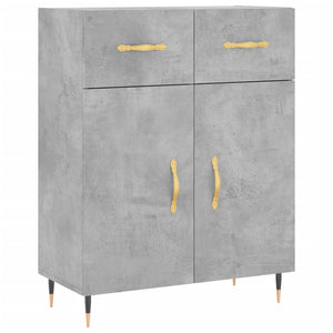 vidaXL Highboard Concrete Grey 69.5x34x180 cm Engineered Wood