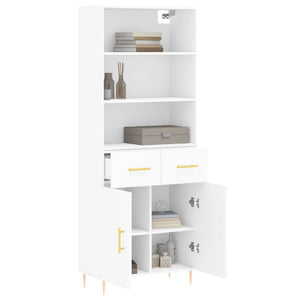 vidaXL Highboard White 69.5x34x180 cm Engineered Wood