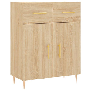 vidaXL Highboard Sonoma Oak 69.5x34x180 cm Engineered Wood