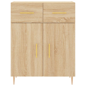 vidaXL Highboard Sonoma Oak 69.5x34x180 cm Engineered Wood