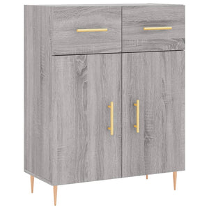 vidaXL Highboard Grey Sonoma 69.5x34x180 cm Engineered Wood