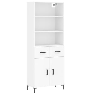 vidaXL Highboard White 69.5x34x180 cm Engineered Wood