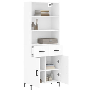 vidaXL Highboard White 69.5x34x180 cm Engineered Wood