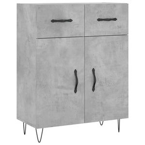 vidaXL Highboard Concrete Grey 69.5x34x180 cm Engineered Wood