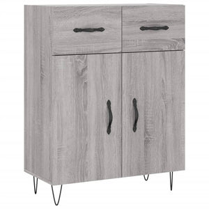 vidaXL Highboard Grey Sonoma 69.5x34x180 cm Engineered Wood