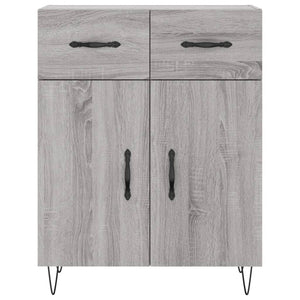 vidaXL Highboard Grey Sonoma 69.5x34x180 cm Engineered Wood