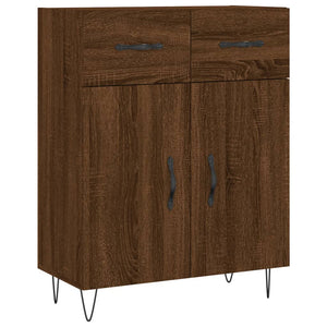 vidaXL Highboard Brown Oak 69.5x34x180 cm Engineered Wood