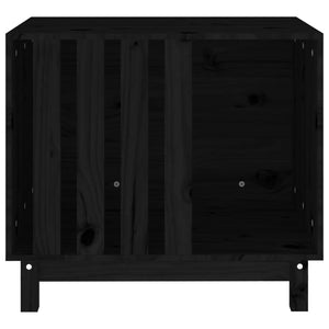 vidaXL Dog House Black 70x50x62 cm Solid Wood Pine