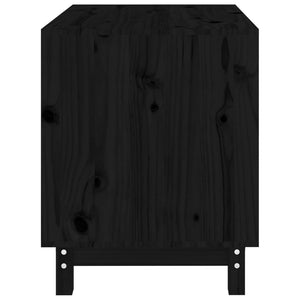 vidaXL Dog House Black 70x50x62 cm Solid Wood Pine