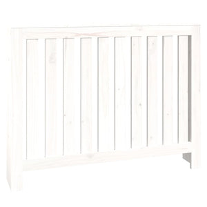 vidaXL Radiator Cover White 108.5x19x84 cm Solid Wood Pine