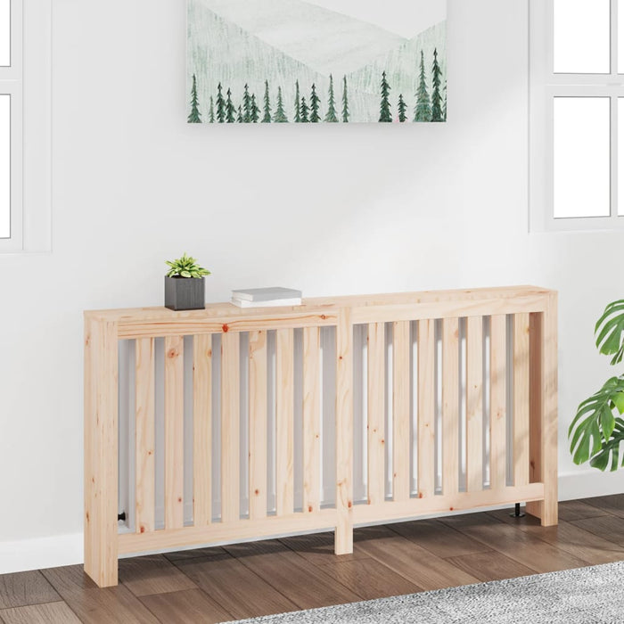 vidaXL Radiator Cover 169x19x84 cm Solid Wood Pine