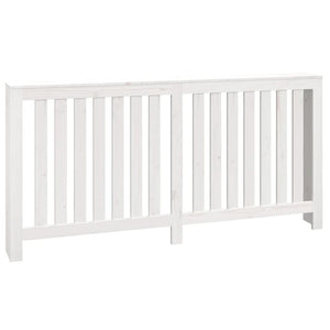 vidaXL Radiator Cover White 169x19x84 cm Solid Wood Pine