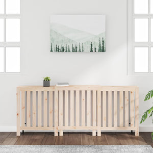 vidaXL Radiator Cover 210x21x85 cm Solid Wood Pine