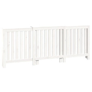 vidaXL Radiator Cover White 210x21x85 cm Solid Wood Pine