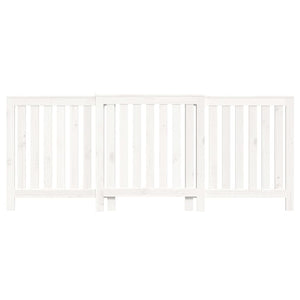 vidaXL Radiator Cover White 210x21x85 cm Solid Wood Pine