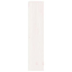 vidaXL Radiator Cover White 79.5x19x84 cm Solid Wood Pine