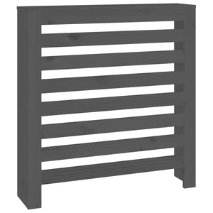 vidaXL Radiator Cover Grey 79.5x19x84 cm Solid Wood Pine