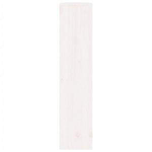 vidaXL Radiator Cover White 108.5x19x84 cm Solid Wood Pine