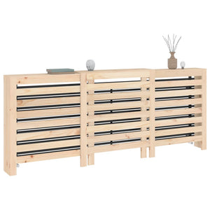 vidaXL Radiator Cover 210x21x85 cm Solid Wood Pine