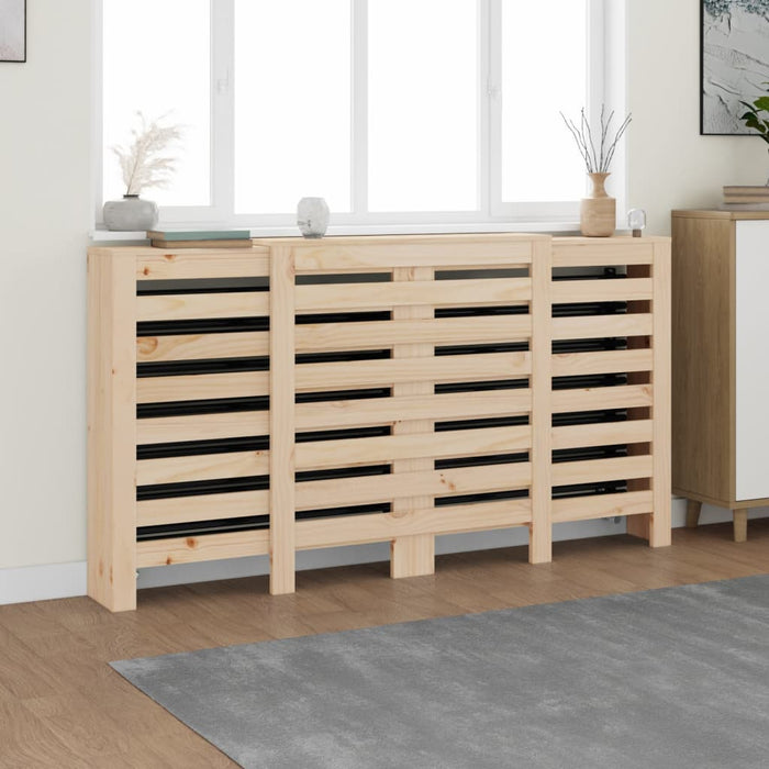 vidaXL Radiator Cover 210x21x85 cm Solid Wood Pine