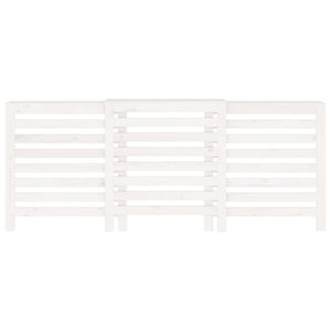 vidaXL Radiator Cover White 210x21x85 cm Solid Wood Pine