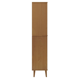 vidaXL Bookcase MOLDE Brown 85x35x170,5 cm Solid Wood Pine