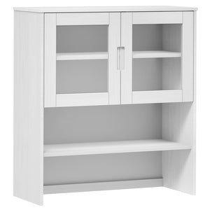 vidaXL Top for Highboard MOLDE White 90x35x100 cm Solid Wood Pine