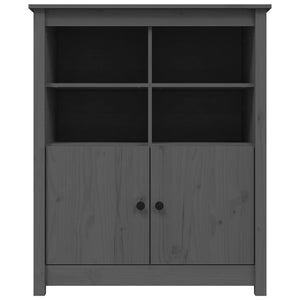 vidaXL Sideboard Grey 83x41.5x100 cm Solid Wood Pine