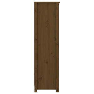 vidaXL Book Cabinet Honey Brown 80x35x126 cm Solid Wood Pine