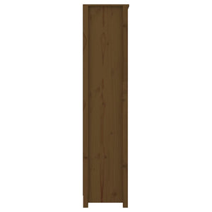 vidaXL Book Cabinet Honey Brown 80x35x154 cm Solid Wood Pine