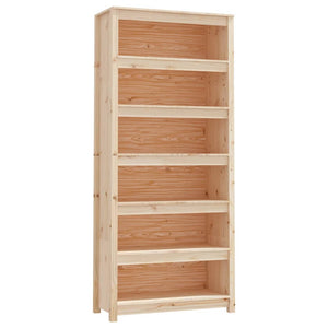 vidaXL Book Cabinet 80x35x183 cm Solid Wood Pine