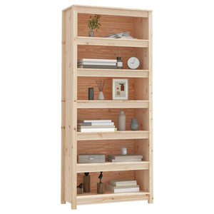 vidaXL Book Cabinet 80x35x183 cm Solid Wood Pine