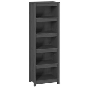 vidaXL Book Cabinet Grey 50x35x154 cm Solid Wood Pine