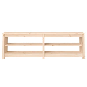 vidaXL Shoe Bench 160x36.5x50 cm Solid Wood Pine