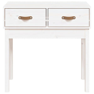 vidaXL Console Table White 76.5x40x75 cm Solid Wood Pine