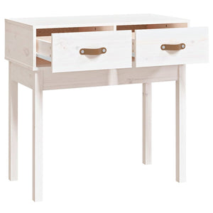 vidaXL Console Table White 76.5x40x75 cm Solid Wood Pine