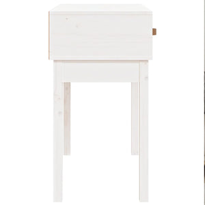 vidaXL Console Table White 76.5x40x75 cm Solid Wood Pine