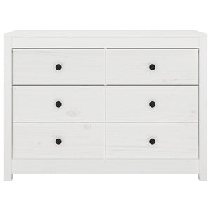 vidaXL Side Cabinet White 100x40x72 cm Solid Wood Pine