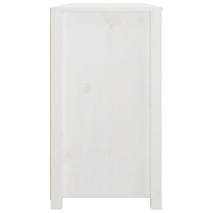 vidaXL Side Cabinet White 100x40x72 cm Solid Wood Pine