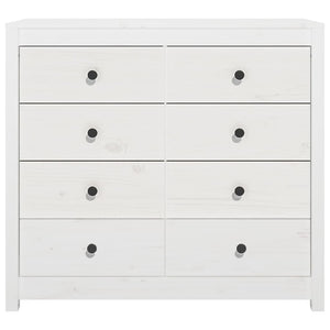 vidaXL Side Cabinet White 100x40x90 cm Solid Wood Pine