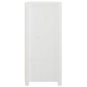 vidaXL Side Cabinet White 100x40x90 cm Solid Wood Pine