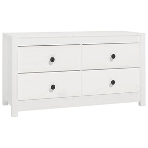 vidaXL Side Cabinet White 100x40x54 cm Solid Wood Pine