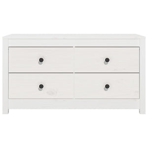 vidaXL Side Cabinet White 100x40x54 cm Solid Wood Pine