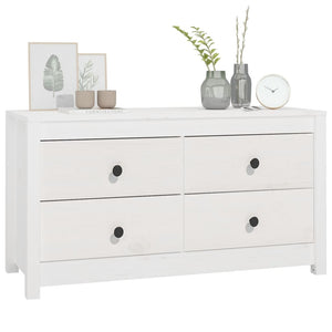 vidaXL Side Cabinet White 100x40x54 cm Solid Wood Pine