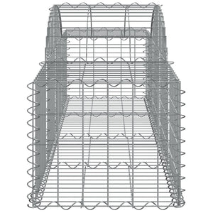 vidaXL Arched Gabion Baskets 6 pcs 200x50x40/60 cm Galvanised Iron